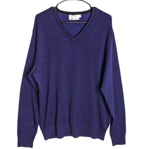 Vintage 90's St. Croix for Belleson's V-Neck Sweater 100% Wool Men;s Size XL